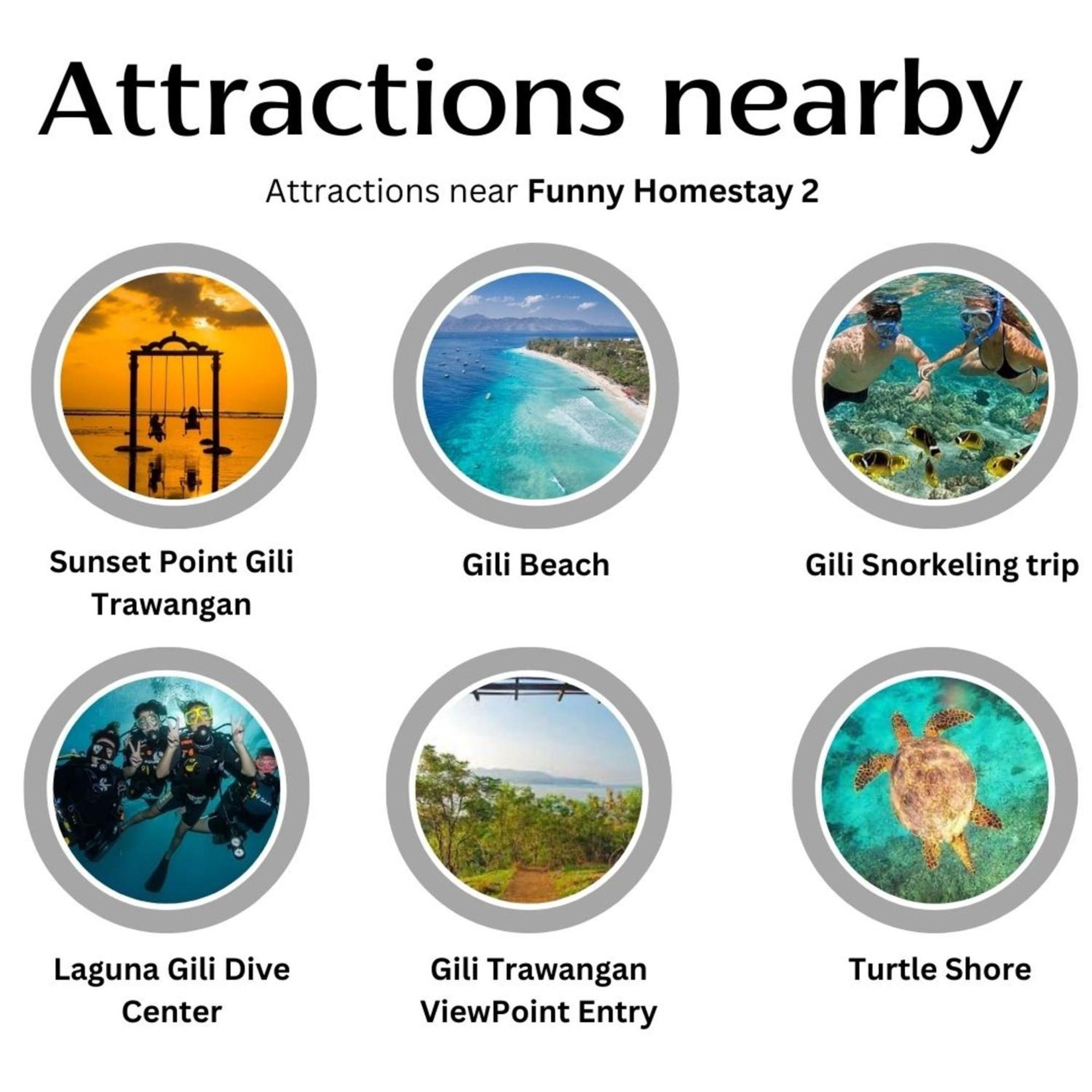 Funny Homestay 2 Gili Trawangan Eksteriør billede